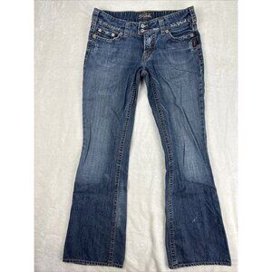 Silver Jeans Ciel Women’s Size 29 Blue Denim Y2K Flare Low Rise * Small Stain *